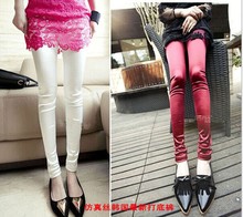 2015 New Candy colors glossy silk satin Women Leggings summer style Fashion sport legging Plus Size