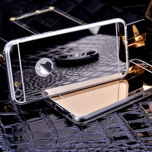 Gold Luxury Bling Mirror Case For Iphone 6 6S Plus 5 5 Clear TPU Edge Ultra