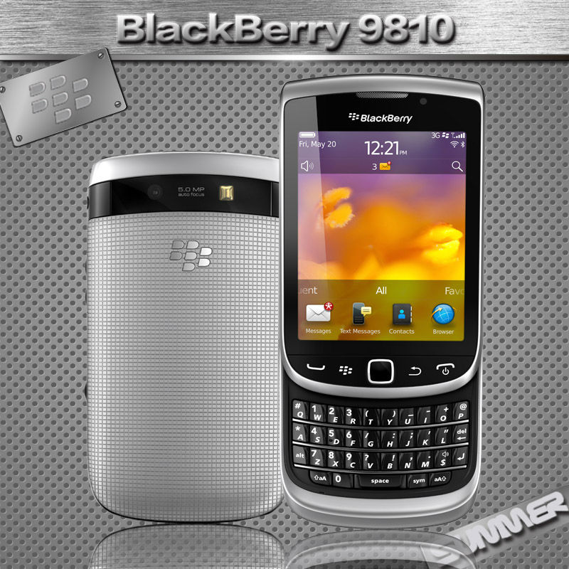 Original Unlocked Blackberry Torch 2 9810 Cell phones blackberry 7.0 OS 5.0MP GPS WIFI 3G Mobile Phone Refurbished Multilingual