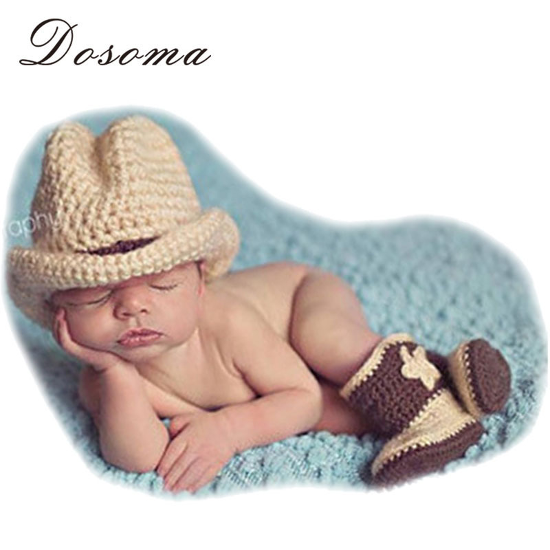 Newborn Photography Prop Handmade Infant Baby Knitted Cow Boy Costume Crochet Hat Baby Accessories Adorable Clothing 0-3 month