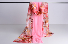 high quality silk shawl Women chiffon scarf shawl womens fashion scarves sillk women thin long scarf shawl-b156