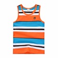 Hot Sell New Baby Boys Cotton Vest Basic Casual Children Clothes Sleeveless Sport Kids Tees Stripe