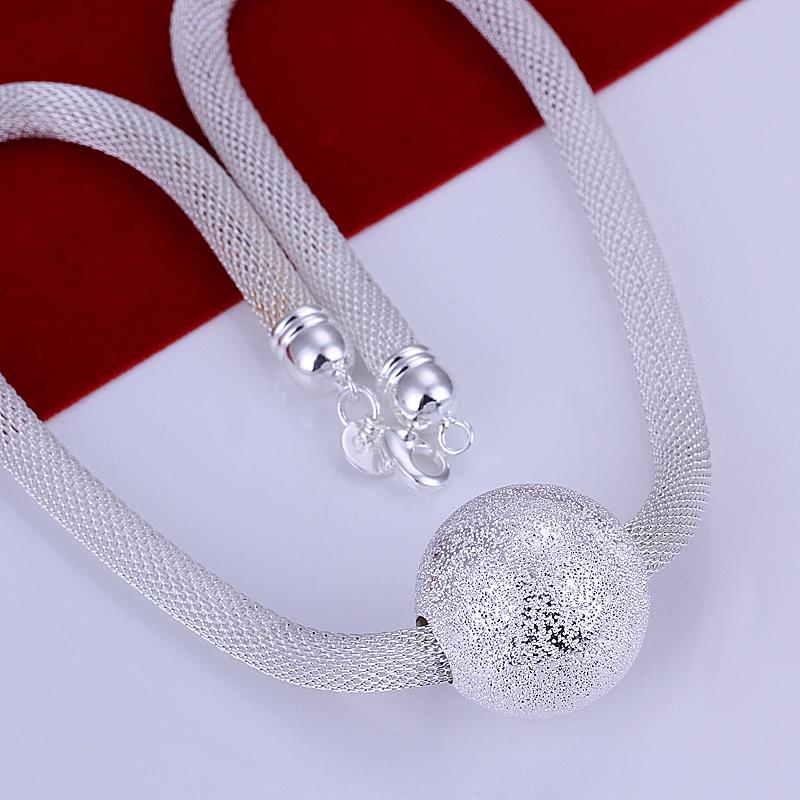 Fashion Charming Individual 925 Sterling Silver jewelry Statement Necklace Women Choker Crystal Necklaces Pendants Collares