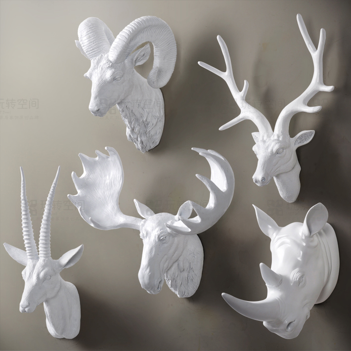 Animal Head Wall Decor staghorns en masse are the new gallery wall. via flora grubb Animal Head Wall Decor staghorns en masse are the new gallery wall. via flora grubb