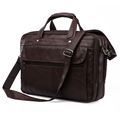 Nesitu High Quality Big Vintage Real Genuine Leather Men Briefcase 15 6 inch Laptop Bag Men
