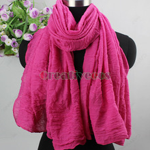 Elegant Fashion Women Girl s Solid Color Wrinkle 2 Loop Infinity Cowl Eternity Endless Circle Casual