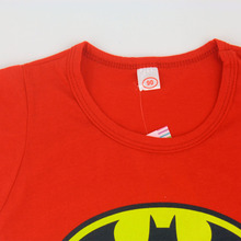 2015 Children T Shirt Batman Cotton Short Sleeve T Shirts For Boys Cartoon Print Boys Tee
