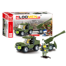 93pcs DIY Field Armies Assemble Toy Early Educational Brinquedos Cannon Small Particles Building Blocks for Kids