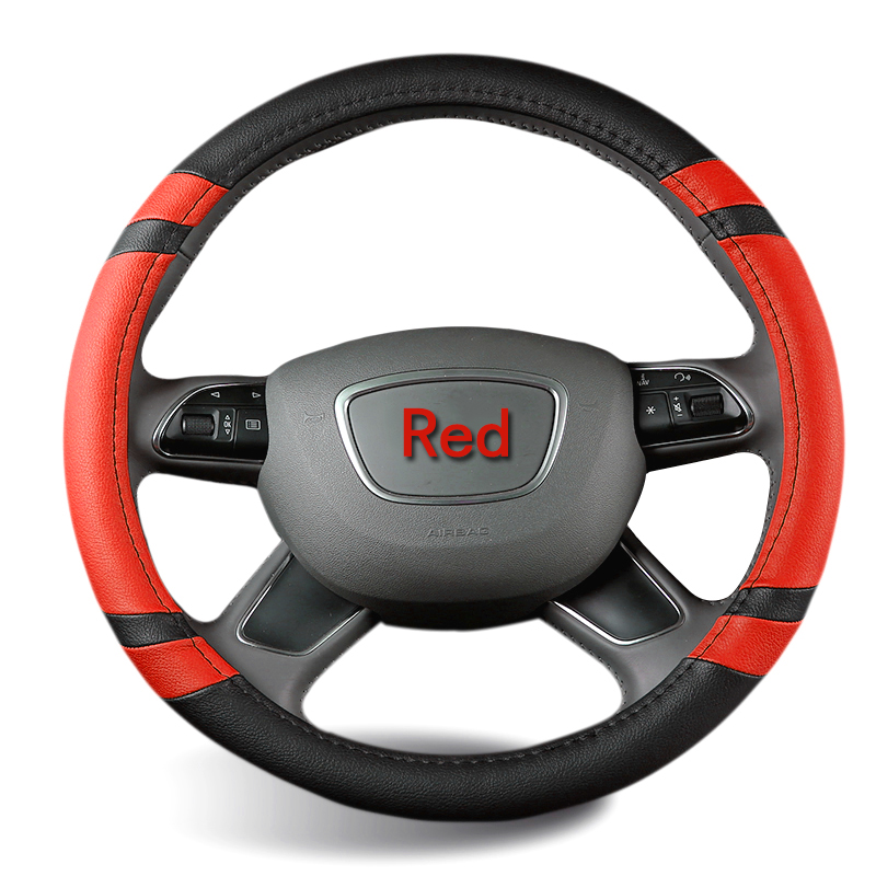 Car Pink Steering Wheels Covers Fur Steering Wheel  Hubs Interior Accessories 2015 New Genuine Leather Steering Wheels Covers
