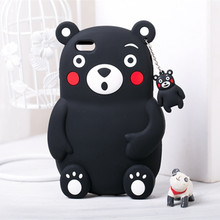 Fashion Cartoon Kumamon Soft Silicone Case for iPhone 6 Plus 6S Plus 5.5″ Lovely Bear Phone Cover Shockproof Rubber Shell