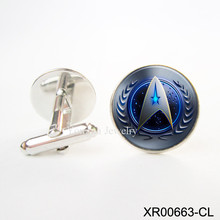 Star Trek Cufflinks Casual cufflinks luxury mens Copper Cuff Links Accessories Geek Gift Star Wars Cufflinks