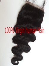 Grade 7A Virgin Malaysian Hair Peruvian Body Wave Closure Cheap Free Part 3 part Silk Base