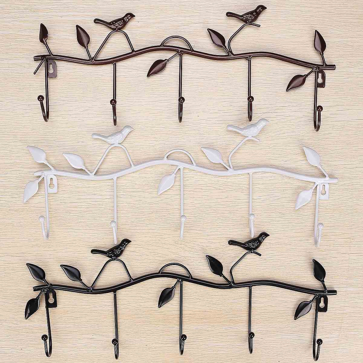 1Pcs Iron Wall Mounted Hook Clothes Hat Hanger Storage Organizer Bathroom Towel Rack Kitchen Hanging Holder Home Decor Racks