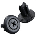 50Pcs Auto Fasteners Rivet Retainer Plastic Bumper Push Type Engine Cover Fender Car Door Trim Panel