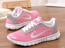 2016 Spring New Fashion Women casual Shoes Large Leisure Shoes Surface light Breathable Plus-Size 41 mesh girls Free shipping