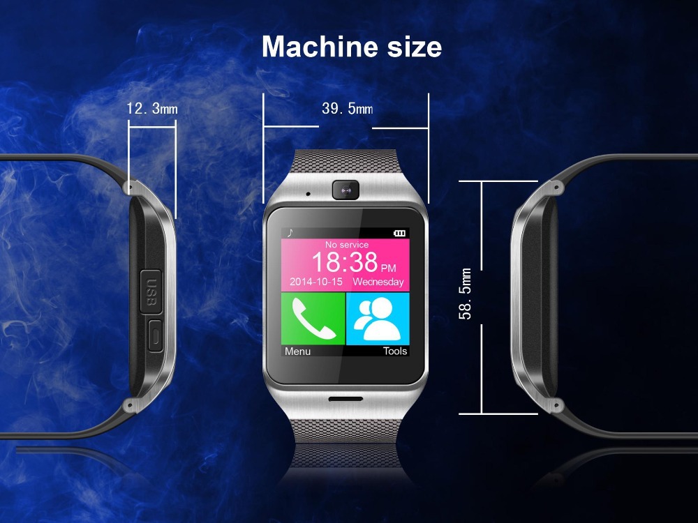  nfc gv18 bluetooth     android-   sim- smartwatch  iphone android 