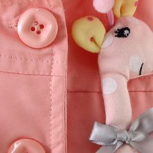 new 2016 spring autumn baby jackets turn down collar cute infants girls Trench Coat casaco infantil