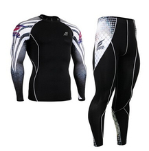  Mens Compression Base Layer Tights Shirt Pants suit Long Sleeve Gym Fitness T shirts Exercise