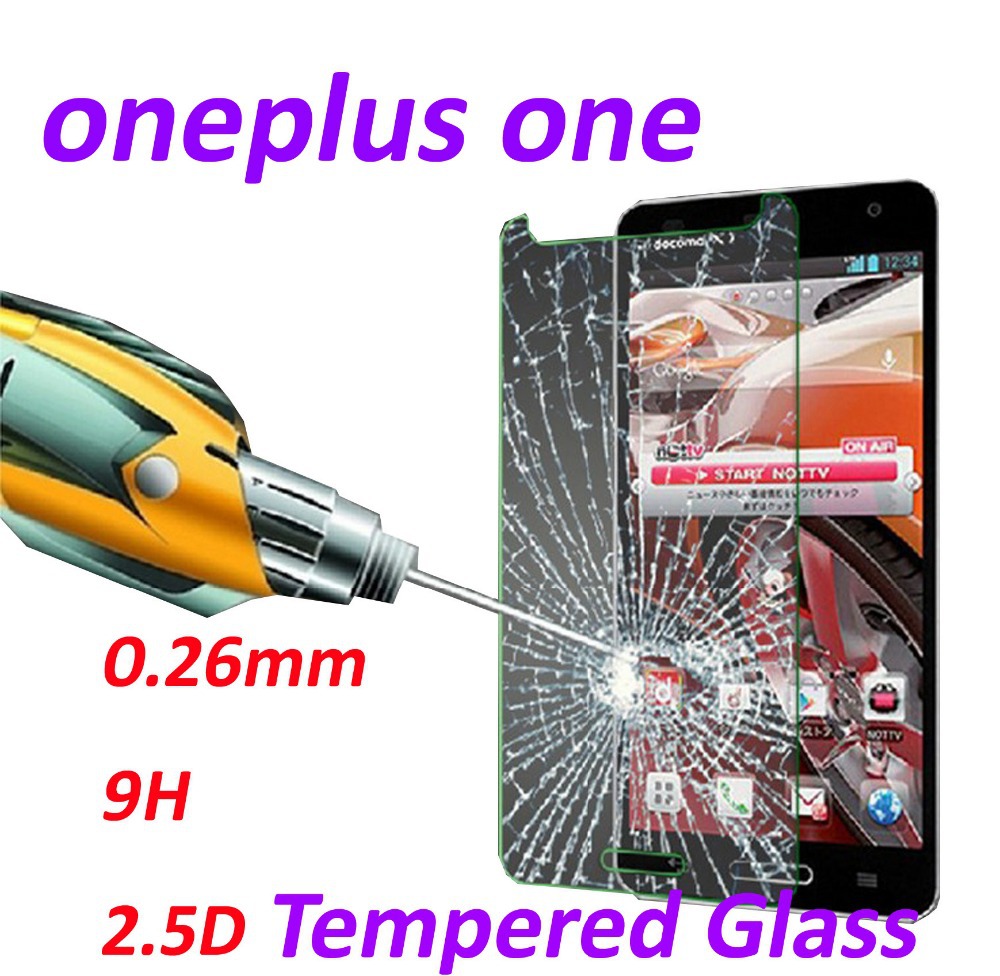 0 26mm 9H Tempered Glass screen protector phone cases 2 5D protective film For Oneplus One