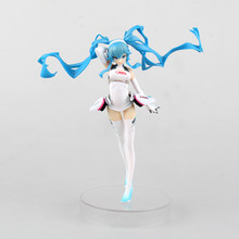Anime Figure 18 CM Hatsune Miku Racing Ver. Racing Miku 2014 PVC Action Figure Collectible Model Toy