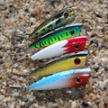 5Pcs Lot 6 6g 6cm Popper Fishing Lure Japanese 3D Eyes Fishing Surface Lure Popper Top