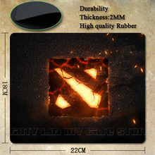 6 Piece Choice Dota 2 logo Rubber Soft gaming mouse Cool Games black mouse pad