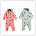 INS 2017 SPRING AUTUMN baby PANDA ROMPERS green pink baby boy clothing BABY rompers baby girl