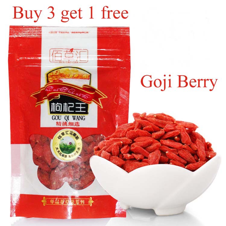 Goji Berry Buy 3 Get 4bag High Grade Medlar Chinese Wolfberry Lycium Barbarum Chinense Boxthorn as
