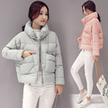 2016 Long Sleeve Korean Style Winter New Shot Jacket Stand Collar Bread Thickened Coat