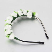 1PC Wedding Prom Hair Accessories Flower Garland Floral Bridal flower headband Hairband