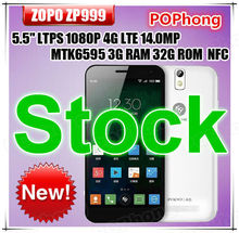 F ZOPO ZP999 3GB RAM 32GB ROM MTK6595 Octa Core Cell Phone 4G LTE 5 5
