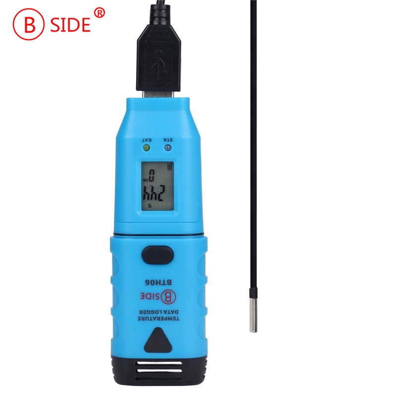 Top Quality Bside bth06 temperature data logger for probe outside with USB interface and LCD display