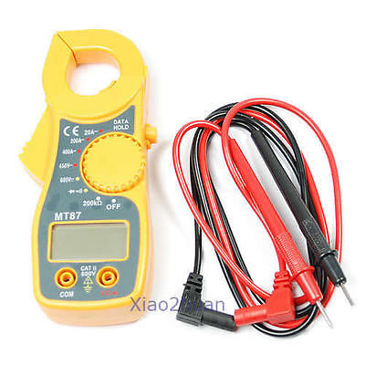 Free Shipping New AC DC Digital Clamp Multimeter Meter Voltage Tester