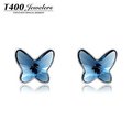 High collection pendientesT400 made with swarovski elements brincos cristais for women trendy butterfly 8200 free shipping