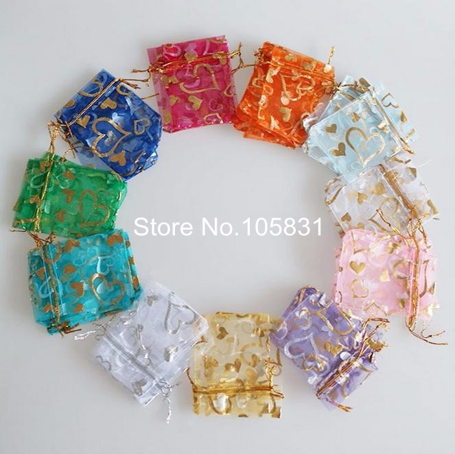 100x organza jewelry gift bag jewellery pouch christmas wedding