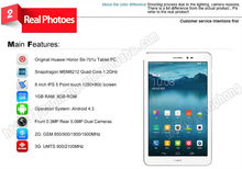 F Original huawei mediapad S8 701u Tablet PC MSM8212 Quad Core 8 inch 3G Phone Call