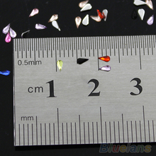 3mm Nail Decoration Stickers Waterdrop Rhinestone 12 Colors DIY Nail Tips Wheel 4QAT