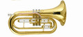 Bb Tone Marching Baritone Brass body Lacquer finish with Foambody case EMS free shipping