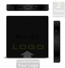 10pcs Customized 2 years warranty Amlogic S905 A53 64bits 1gb/8gb Bluetooth Mini MX Google Android Smart IPTV TV OTT boxes