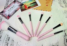 Sweet Pink Hello Kitty Cosmetic Brush Set 7 pcs set Makeup Brushes Set KCS