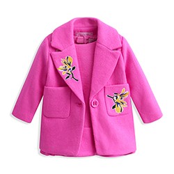 Color-Rose-Red-Fashion-Winter-Girl-Clothing-Sets-Floral-Print-Wool-Coat-and-Built-in-Dress