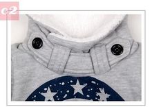 Stars Printed Baby Boys Kids Coat Hoodie Jacket Sweater Pullover Outwear 2 7Y