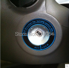 luminous Ignition Switch cover/Ring for Ford fiesta Ecosport 2013 auto accessories car parts
