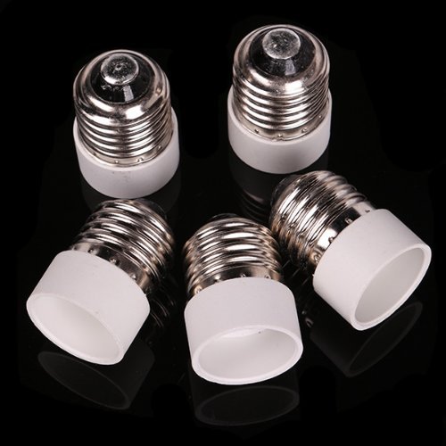 5pcs E27 to E14 Light Bulb Base Adapter Converter Chandelier Socket free shipping