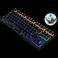 Backlit Gaming Mechanical Keyboard Colorful LED Keypad usb Wired Game Keybord 26 Keys Anti ghosting Free