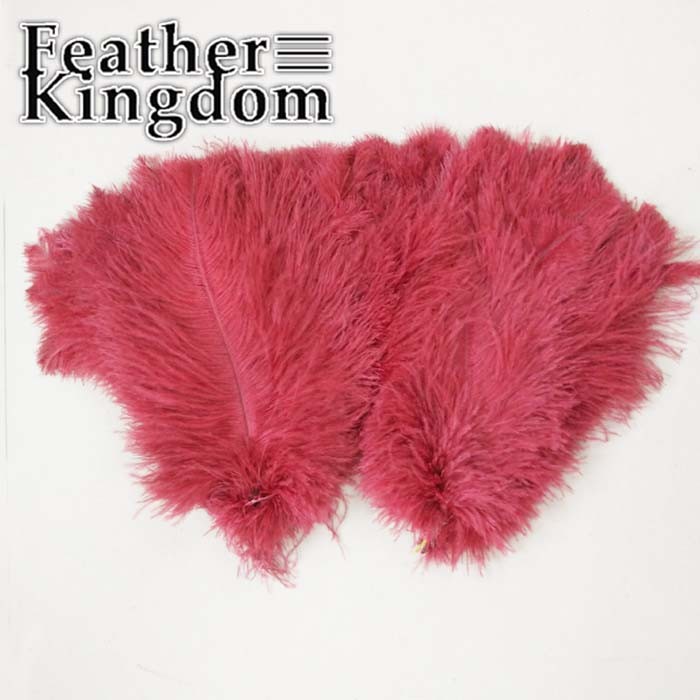 wine red ostrich feather 700