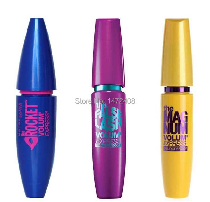 2015 hot 3pcs lot blue purple yellow colossal Volume Express Makeup Curling They re real Mascara