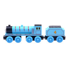 2pcs/lot Baby educational vehicle toys Wooden Magnetic Tomas Railway Train head Gordon and his car