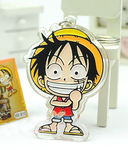 Здесь можно купить  Fashion One Piece Monkey D Luffy Keychain  Ювелирные изделия и часы
