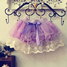 Retail children lace skirt Baby tutu skirt 2015 pink cake tutu girls skirts 2T-8 saia ballet skirt fantasia free shipping